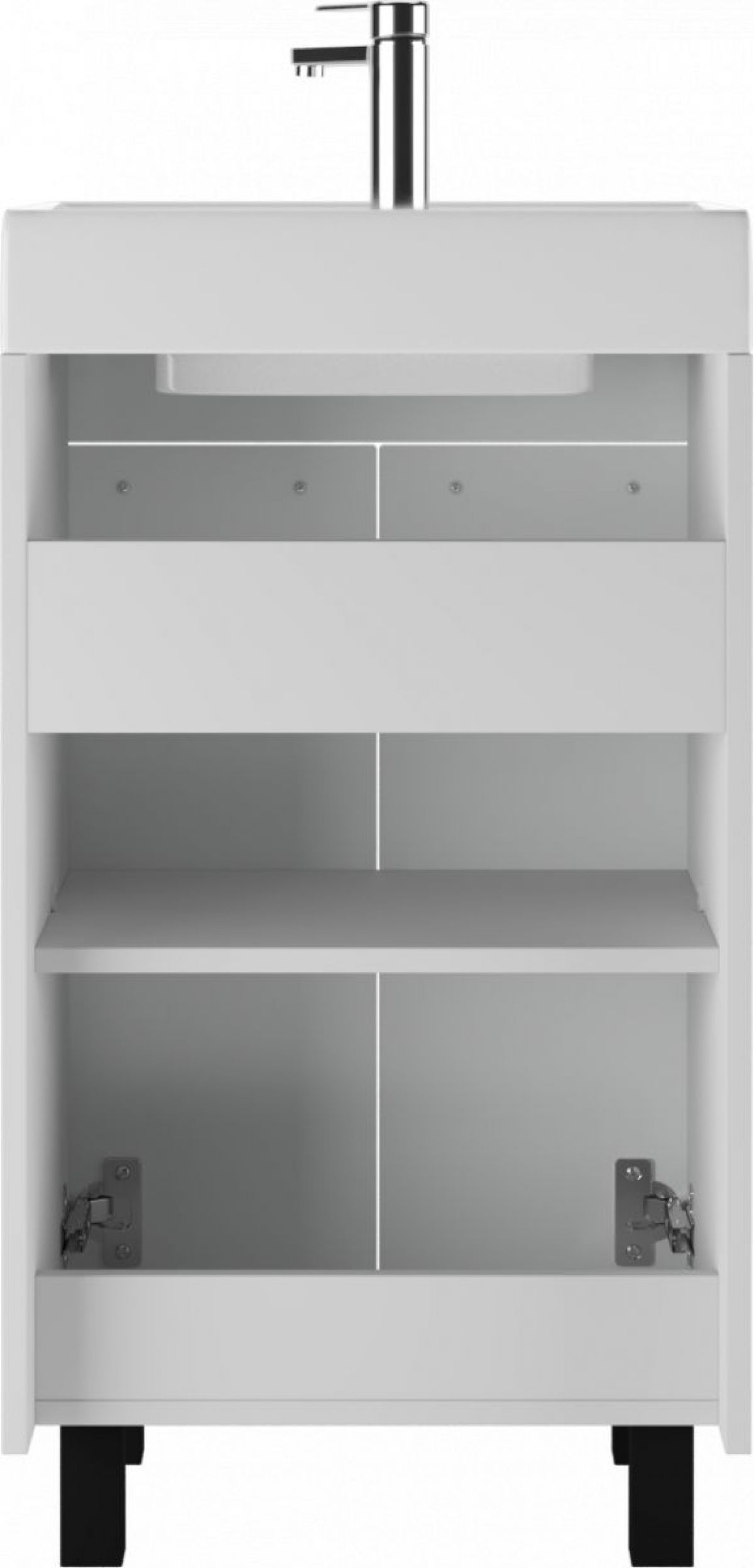 Тумба под умывальник "Енисей 50" Контраст без ящика  АЙСБЕРГ (DA2708T) | фото 4