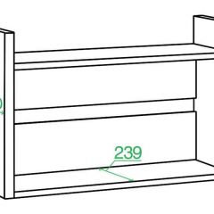 Полка книжная Домино Лайт ПКЛ-О | фото 3