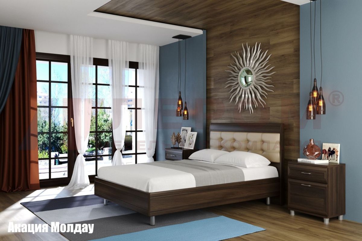 Кровать КР-2852 с мягким изголовьем | фото 4