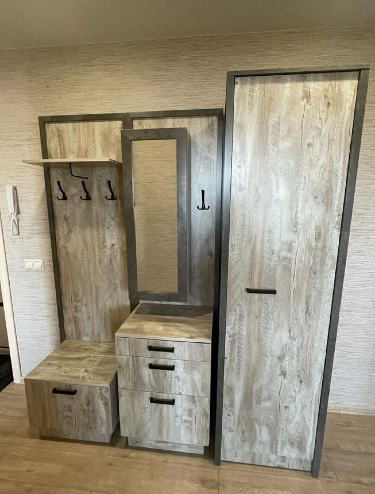 АМЕЛИ Прихожая (Дуб Юкон/Бетон темный) | фото 2