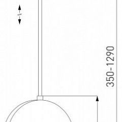 Подвесной светильник Eurosvet Lang 50225/1 LED черный | фото 3