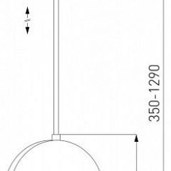 Подвесной светильник Eurosvet Lang 50225/1 LED белый | фото 3