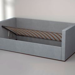 Кровать с ПМ (арт.030) (с/м 900*2000мм) (б/матр), ткань серый | фото 2