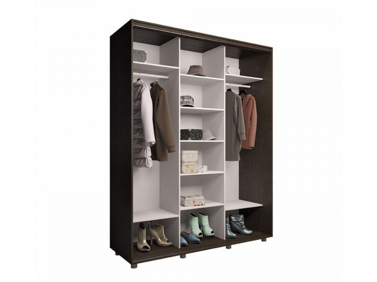 Шкаф-купе "Удачный" 3-хдвер. ОУ 24-6-110 (Венге темный) | фото 2