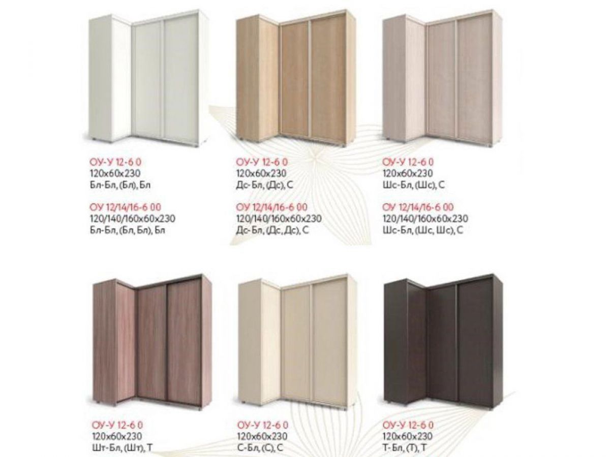 Шкаф-купе "Удачный" угловой ОУ-У 12-6-0 (венге темный) | фото 2