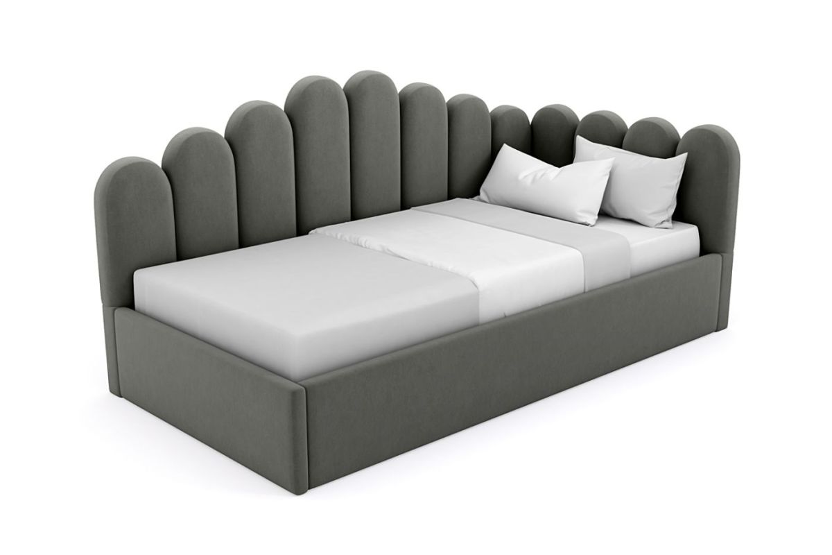 Кровать угловая Лилу интерьерная +основание (120х200) | фото 4