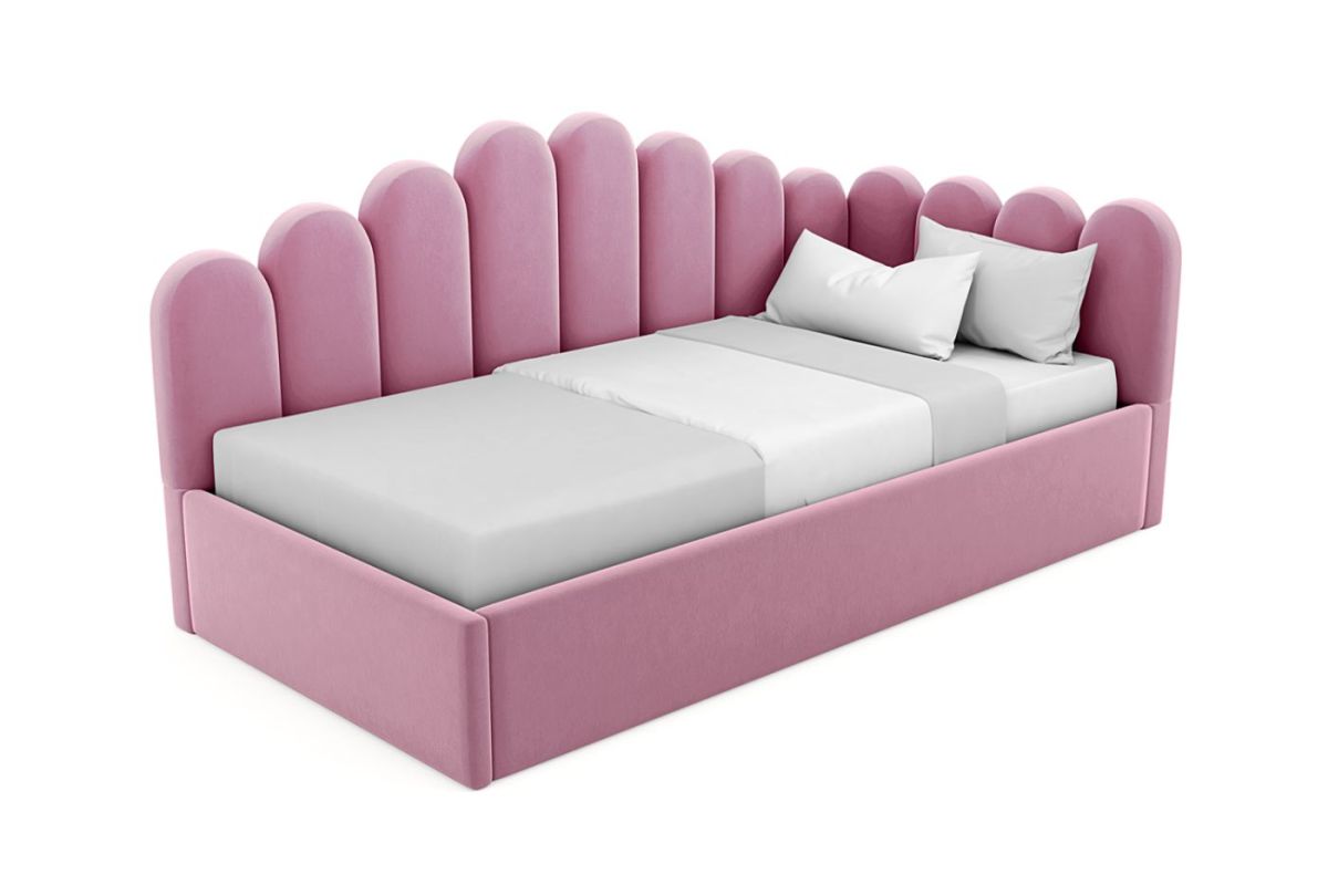 Кровать угловая Лилу интерьерная +основание (120х200) | фото 6