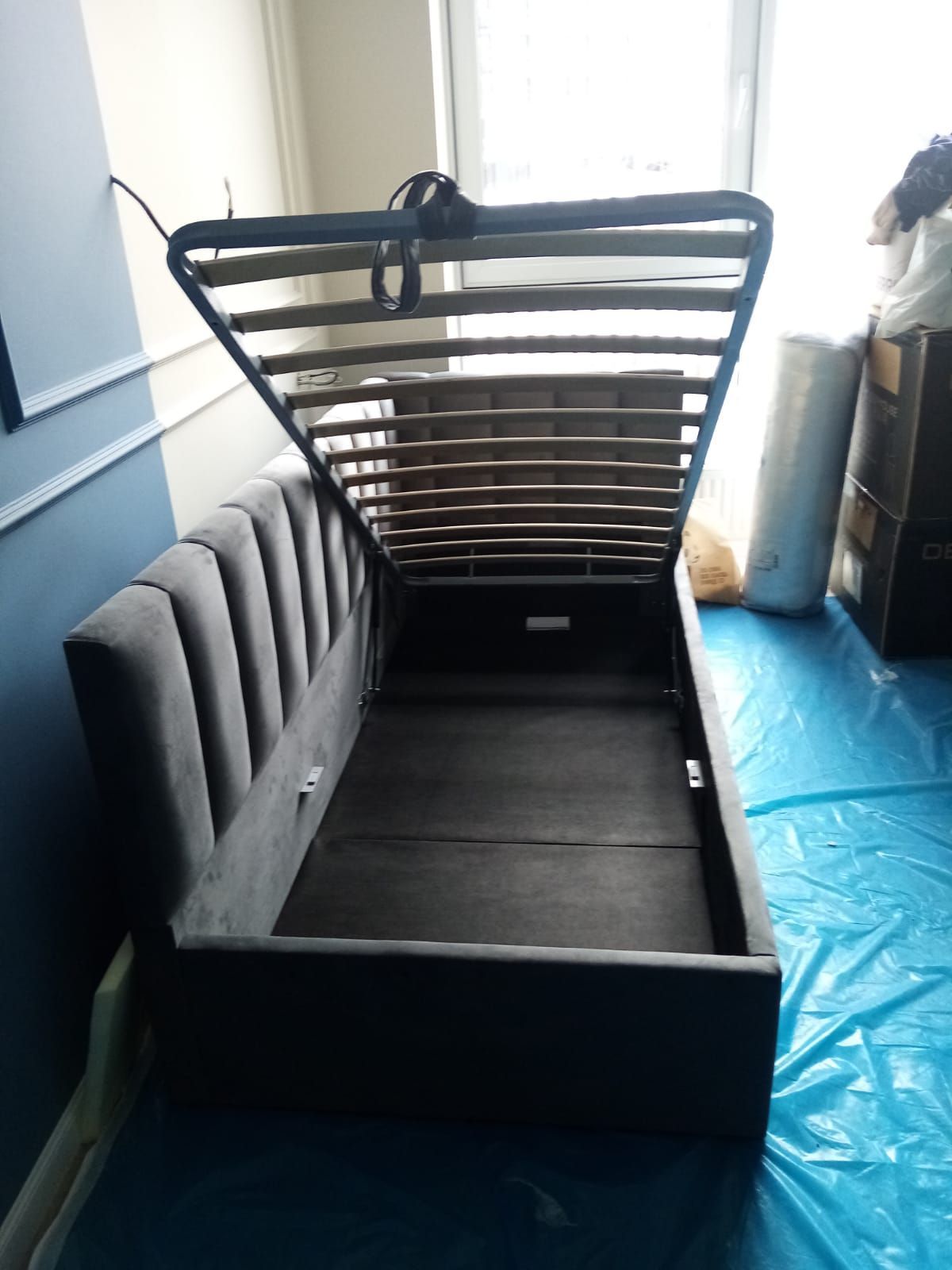 Кровать угловая Лилу интерьерная +основание/ПМ/бельевое дно (90х200) | фото 2