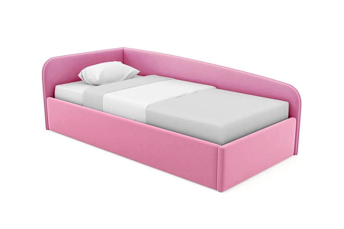 Кровать угловая Лэсли интерьерная +основание (80х200) | фото 12