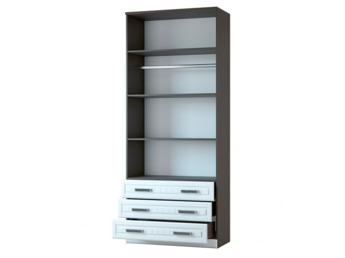 Шкаф 2-х ств с ящиками НКМ ВЕНЕЦИЯ-1 Секция- 9 (Венге/Белое дерево) | фото 2