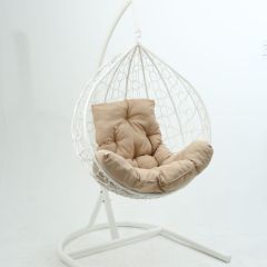 Подвесное кресло-кокон Бароло (белый/белый) | фото 14