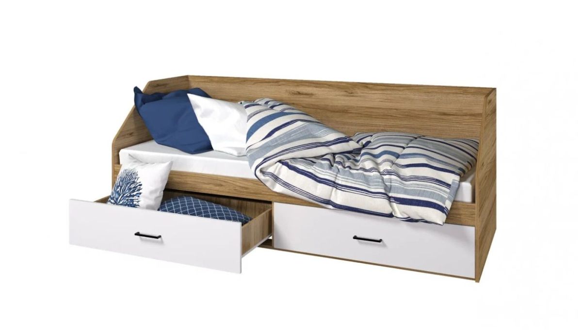 Кровать 800/2 ящика Лайт с настилом ЛДСП | фото 2