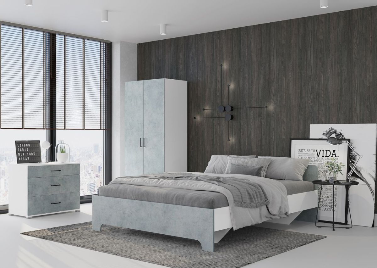 Комод VICTOR (Белый/Бетон) | фото 3