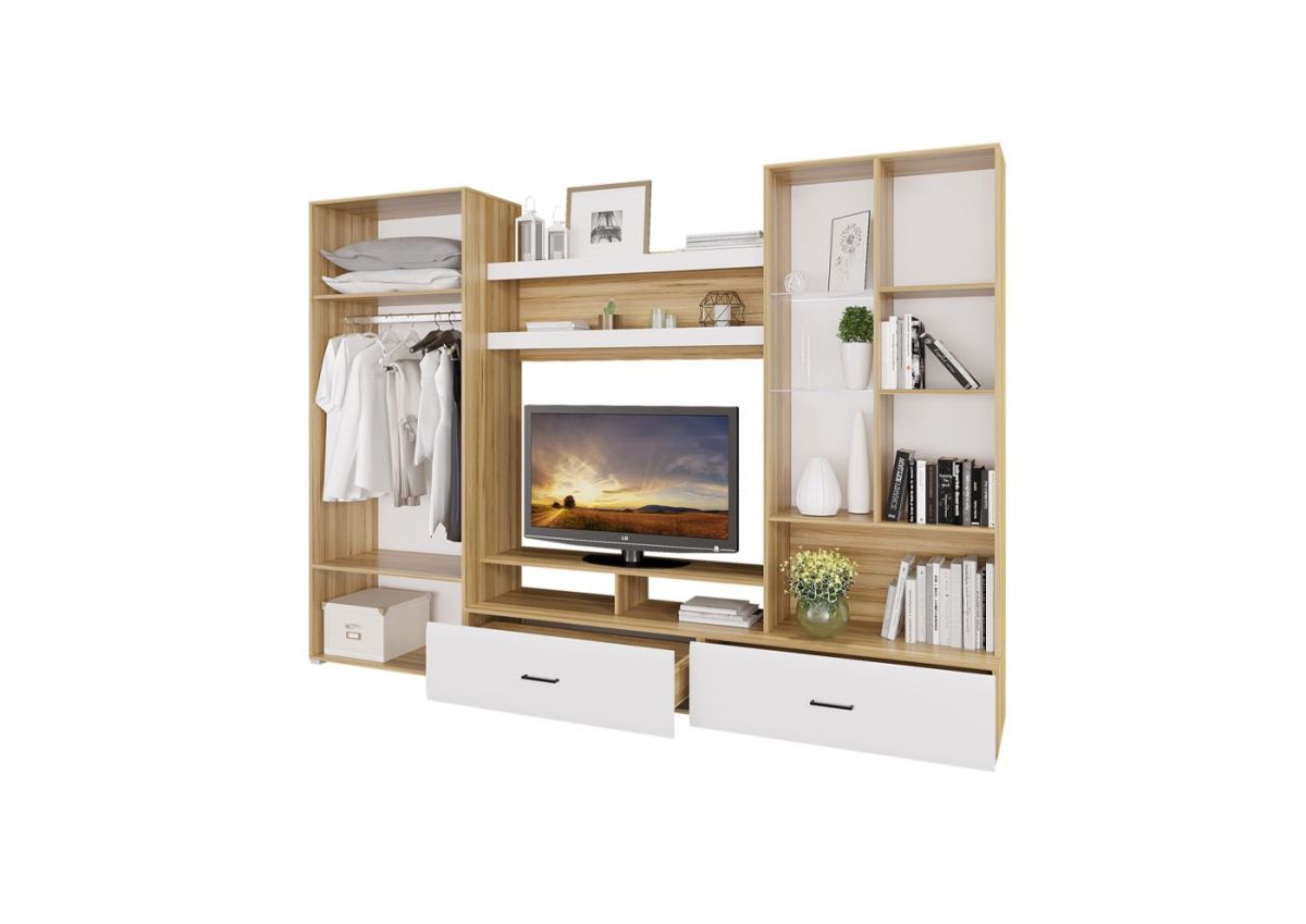 Гостиная НЕНСИ (модульная) Крафт золотой/Белый глянец | фото 5