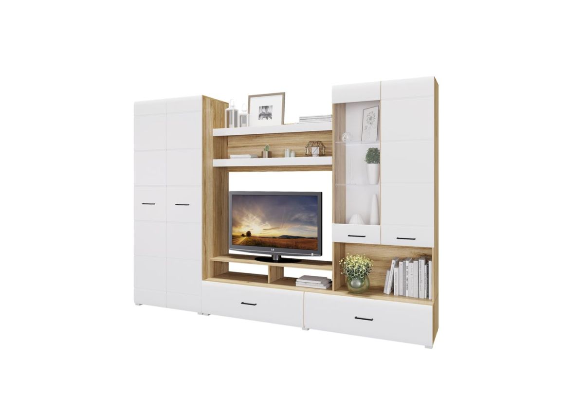 Гостиная НЕНСИ (модульная) Крафт золотой/Белый глянец | фото 4