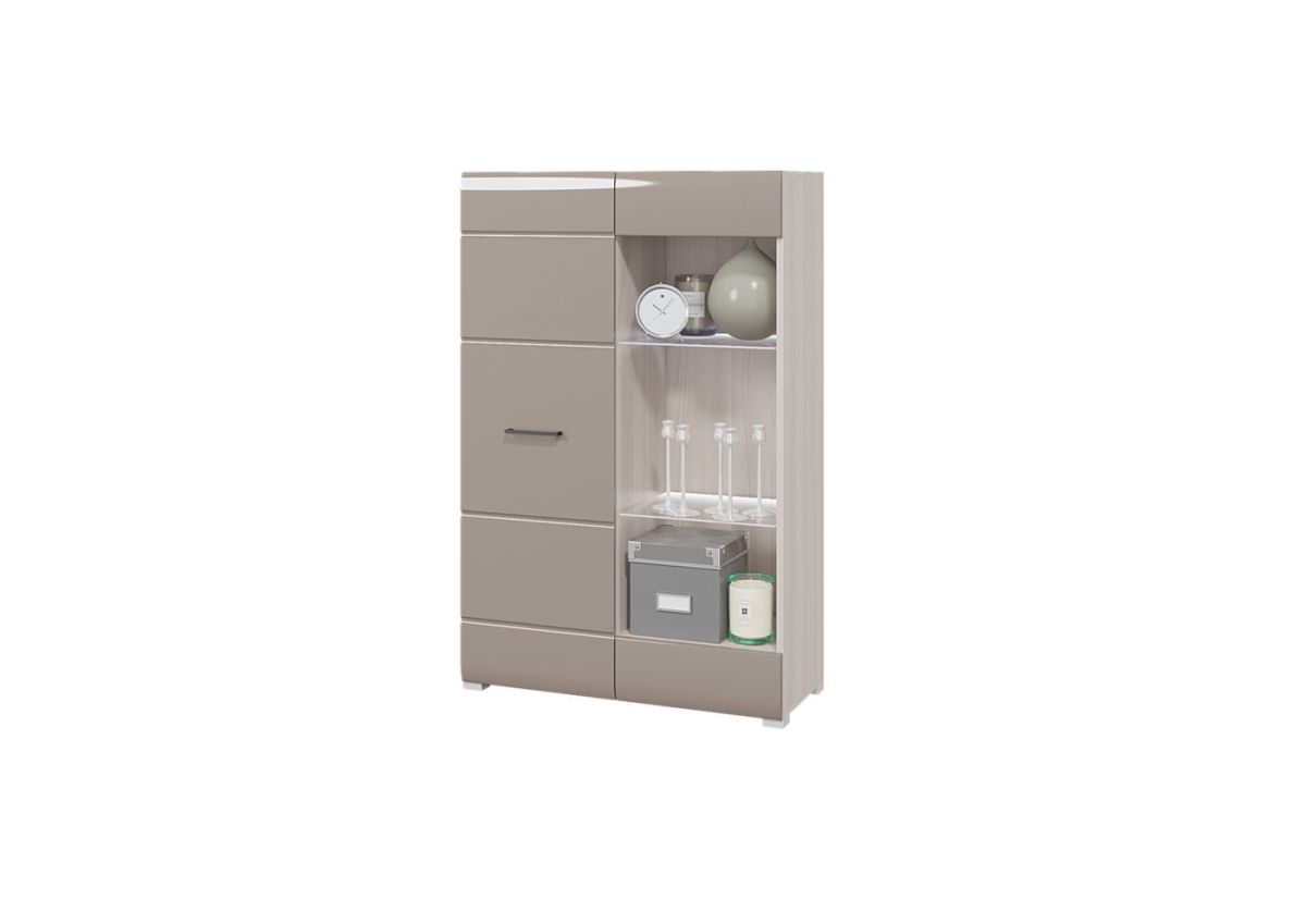 Гостиная НЕНСИ (модульная) Ясень Шимо светлый/Капучино глянец | фото 6