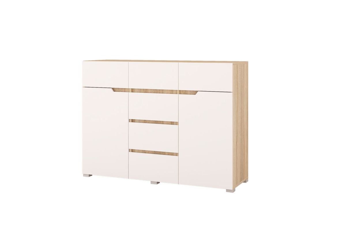 Гостиная АНТАЛИЯ (модульная) Сонома/Белый софт | фото 9