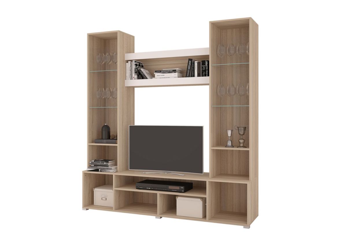 Гостиная АНТАЛИЯ (модульная) Сонома/Графит софт | фото 3