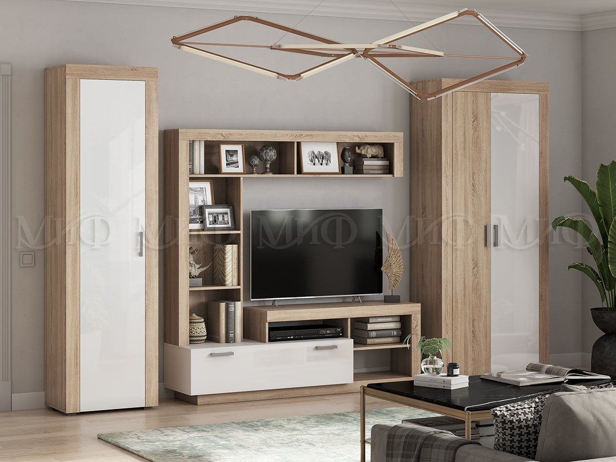 Ангара Центральная секция (Белый глянец/Сонома) | фото 3