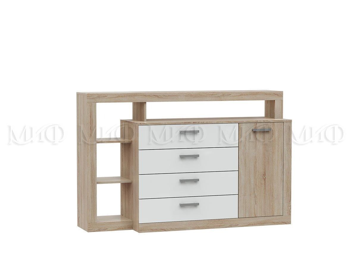 АНГАРА Гостиная (модульная) Белый глянец/Сонома | фото 8