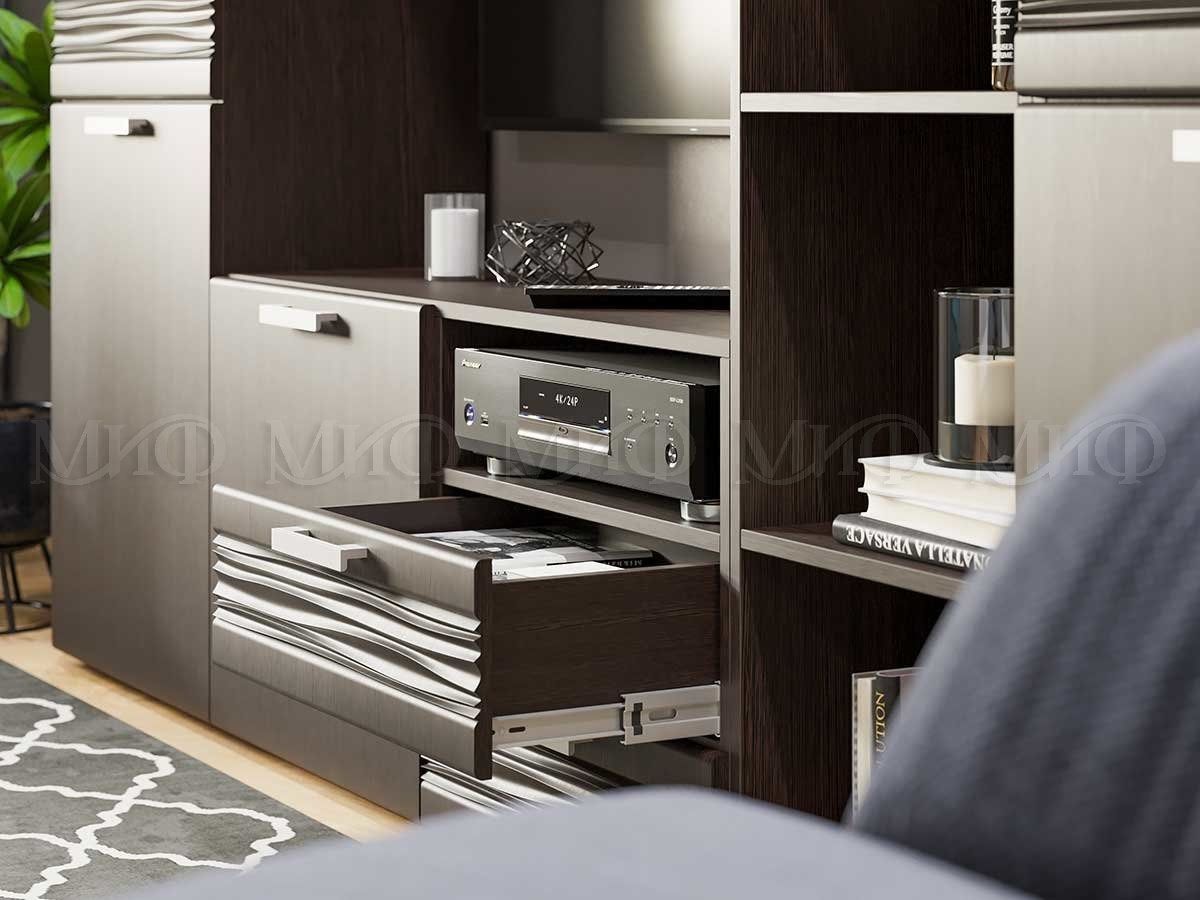 АСТИ Гостиная Вариант №1 МДФ (Венге) | фото 2