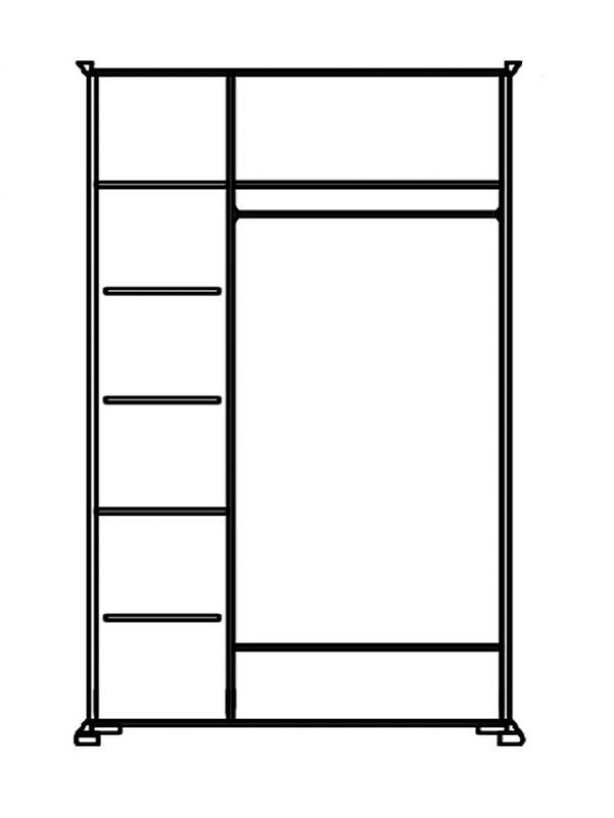 Шкаф для одежды Лика с зеркалом (ММ-137-01/03) | фото 4