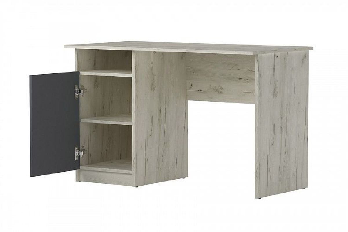 Стол компьютерный "ПКС-12"  (дуб крафт белый/антрацит) | фото 2