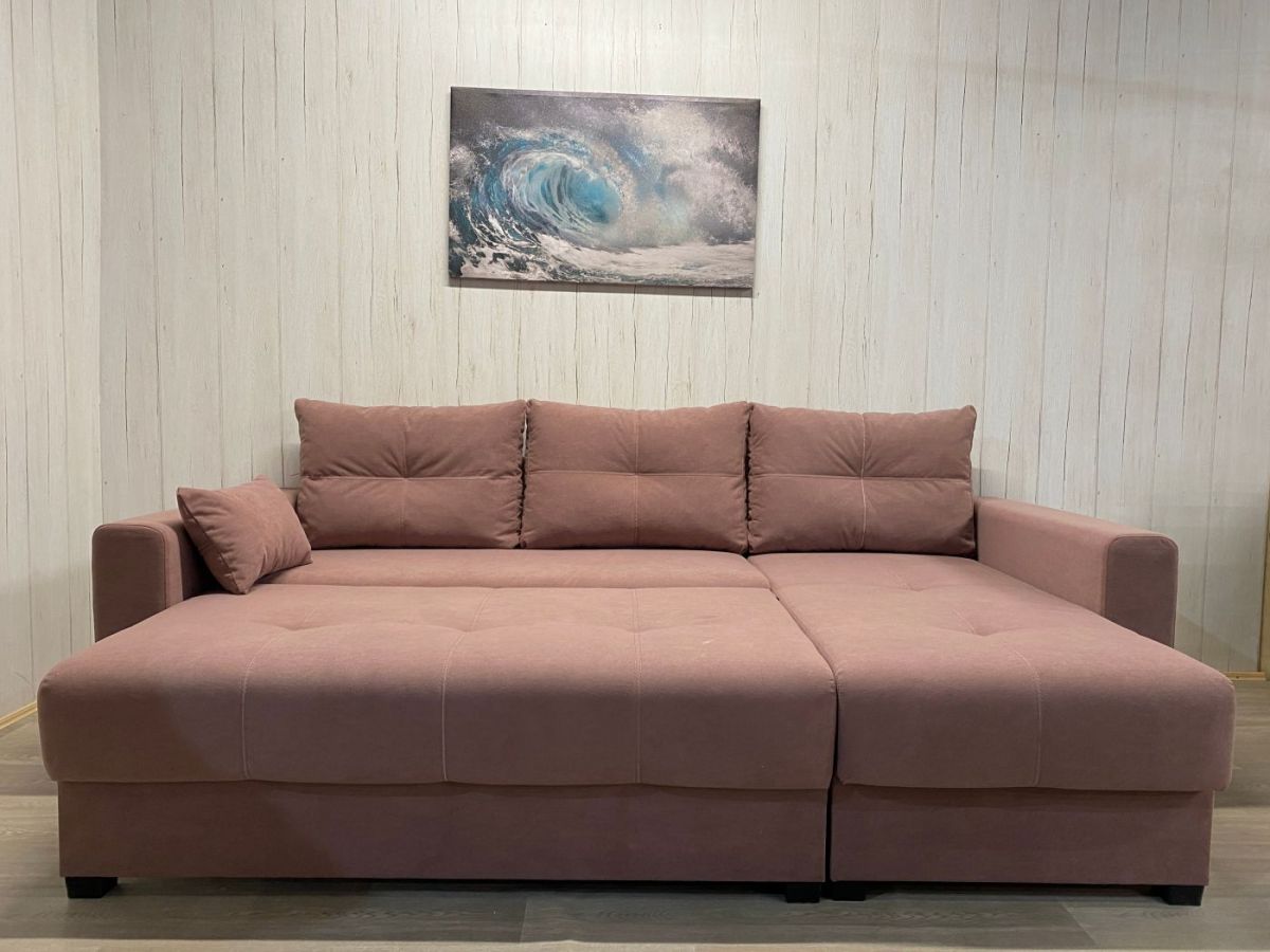 Диван угловой Комфорт-3 (НПБ) велюр Luma 16 | фото 4