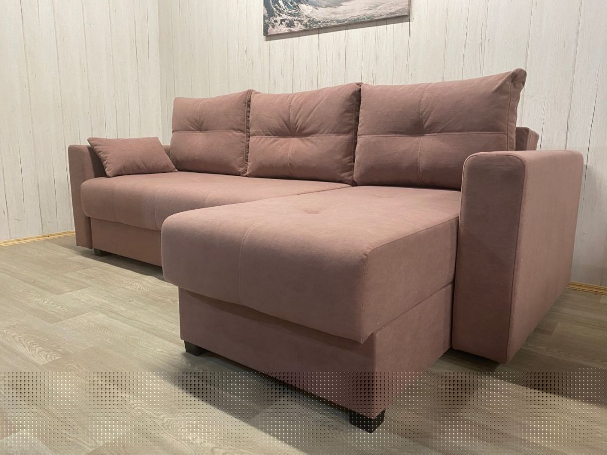 Диван угловой Комфорт-3 (НПБ) велюр Luma 16 | фото 2