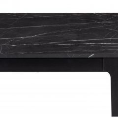 Стол деревянный Деревянный стол Айленд 110(155)х68х76 камень пьетра гриджиа черный / черный | фото 7