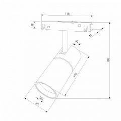 Светильник на штанге Elektrostandard Slim Magnetic a069471 | фото 4