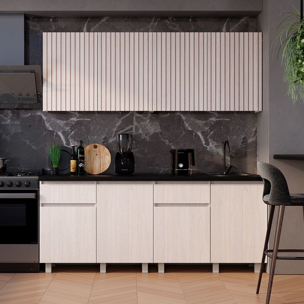 Кухня Тренд 1.0 м (Ясень белый) | фото 4