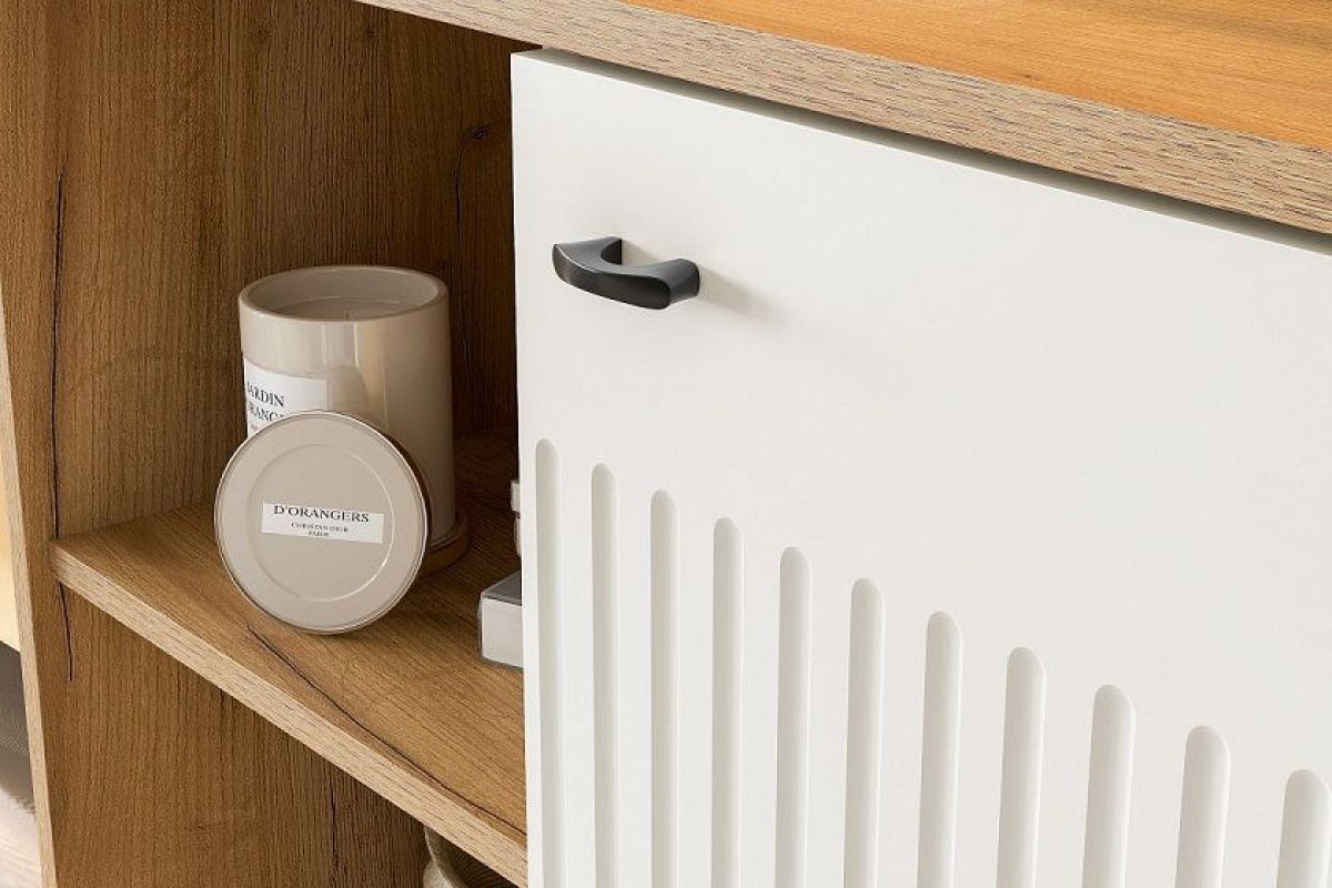 МИЛАН Спальня (Дуб Золотой/Белый матовый) | фото 43