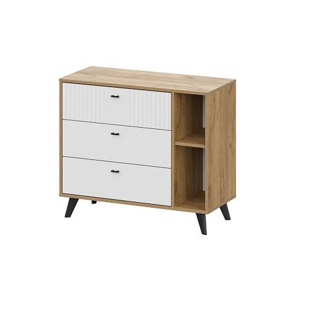 МИЛАН Спальня (Дуб Золотой/Белый матовый) | фото 12