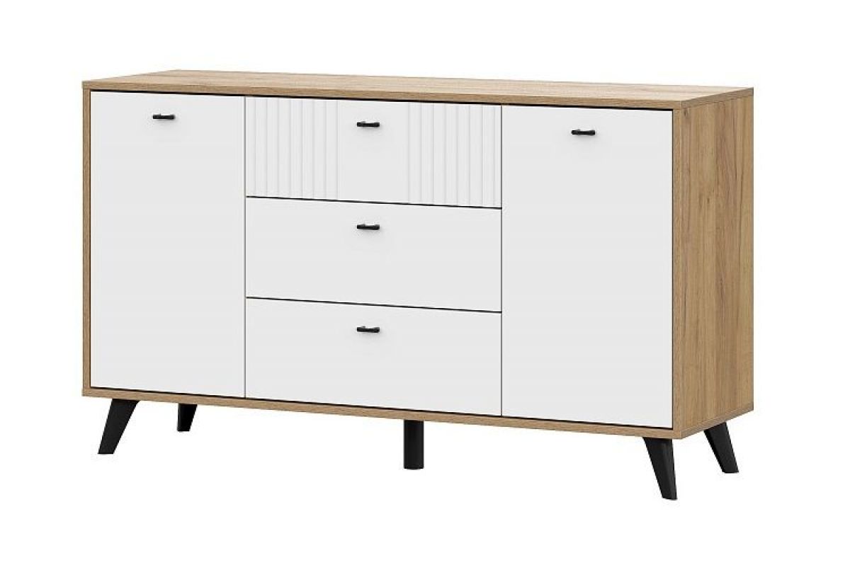 МИЛАН Спальня (Дуб Золотой/Белый матовый) | фото 14