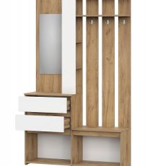 НЕКСТ 1 Вешалка с зеркалом + Шкаф 2-х ств. с ящиками | фото 5