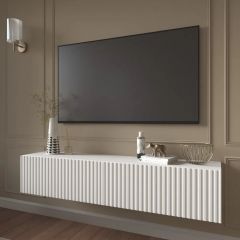 Тумба подвесная под ТВ LINES MTV1-MA 750 Белый матовый (Белый-M 10.1.2) | фото 9