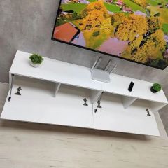 Тумба подвесная под ТВ LINES MTV3-MA 900 Белый матовый (Белый-M 10.1.2) | фото 10