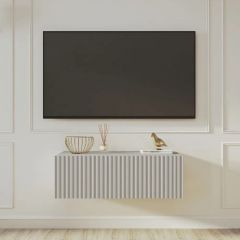 Тумба подвесная под ТВ LINES MTV3-MA 900 Бежевый (Леда-М 10.1.5) | фото 9