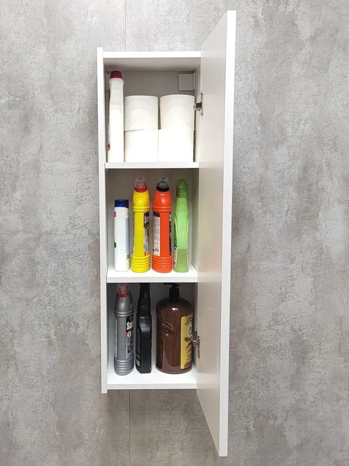 Шкаф навесной для ванной MH5-MA 300х960 (Белый-М 10.1.1) Белый глянец | фото 6