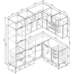 Кухонный гарнитур Бланка 2200*1700 (Стол. 38мм) | фото 2