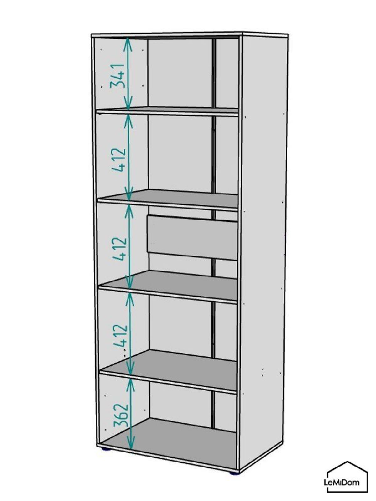 Шкаф Linnea MHR-2PO-2 2050х800х510 (Белый-М 11.1.1) | фото 3