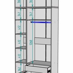 Шкаф с антресолью Linnea MHR-3A-2 2450х1200х510 (Графит-М 11.1.25) | фото 3