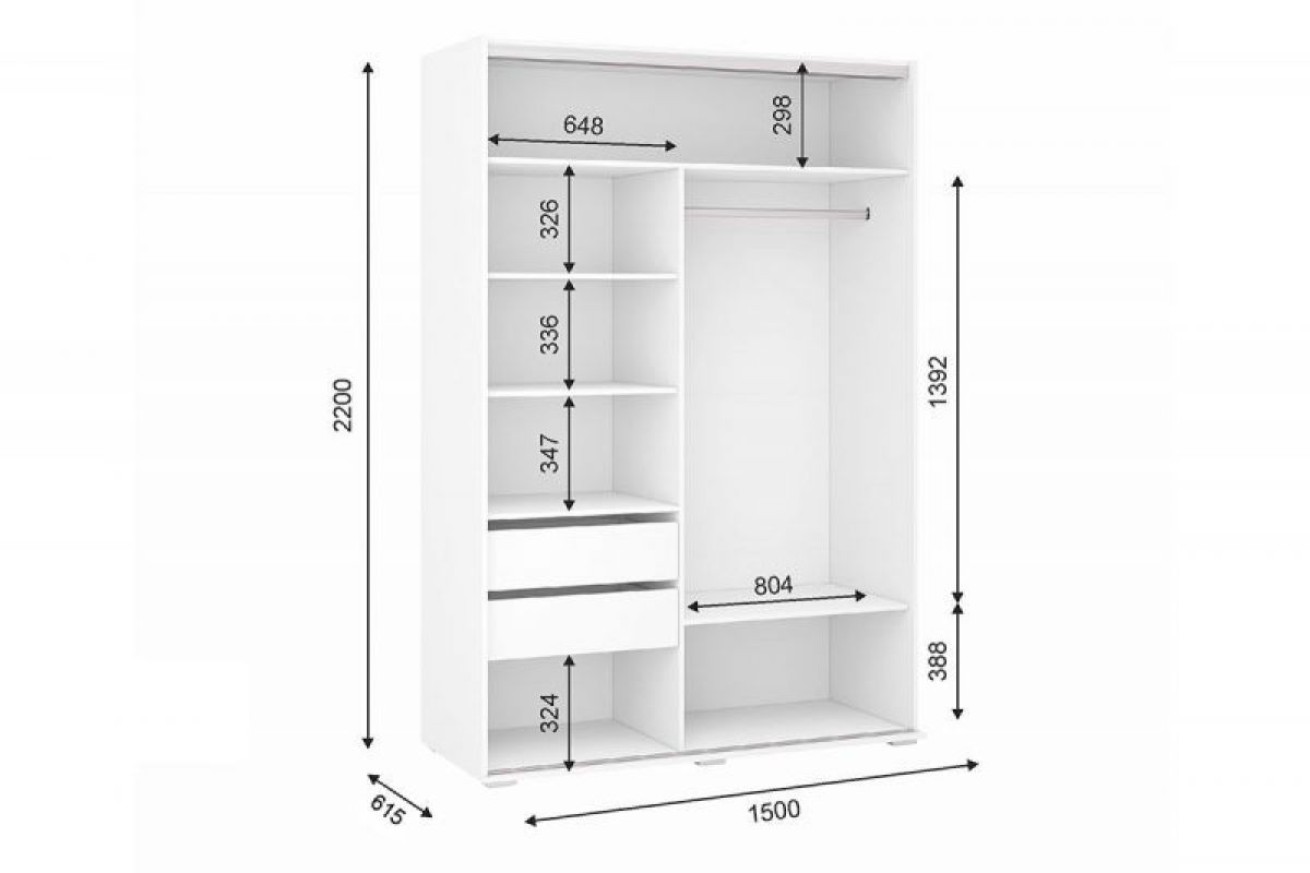 ОСКАР Шкаф-купе 2-х ств. | фото 2