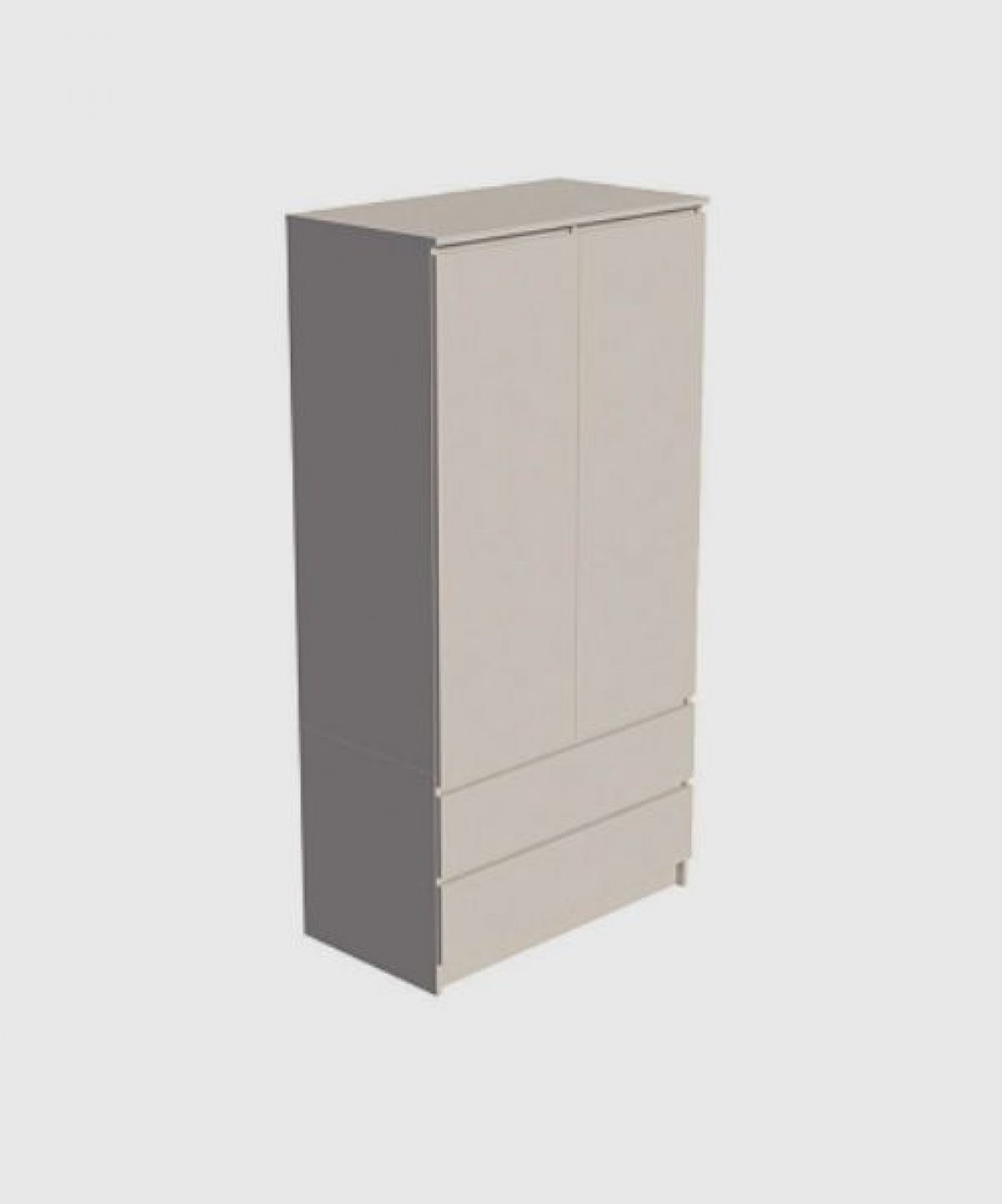 МОРИ МШ 900.1 Шкаф с 2-мя дв. и 2-мя ящ. (Сатин) | фото 2