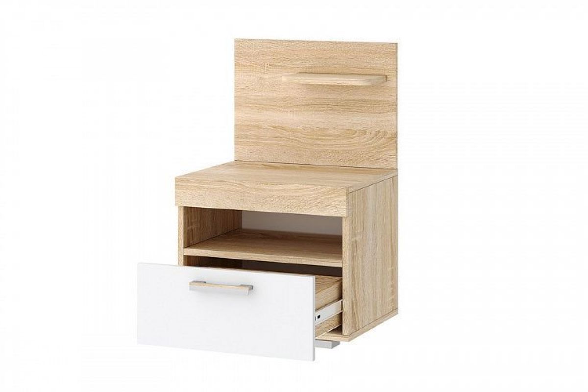 СОНАТА ТС-450 Тумба прикроватная (дуб сонома/белый глянец) | фото 2