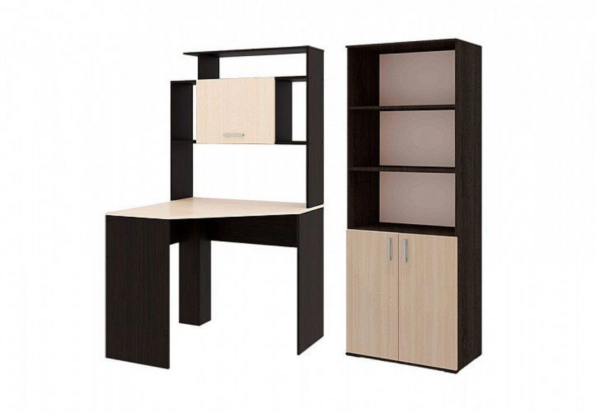 Стол компьютерный угловой УНИ ПКС-8 + Стеллаж ПКС-8 | фото 2