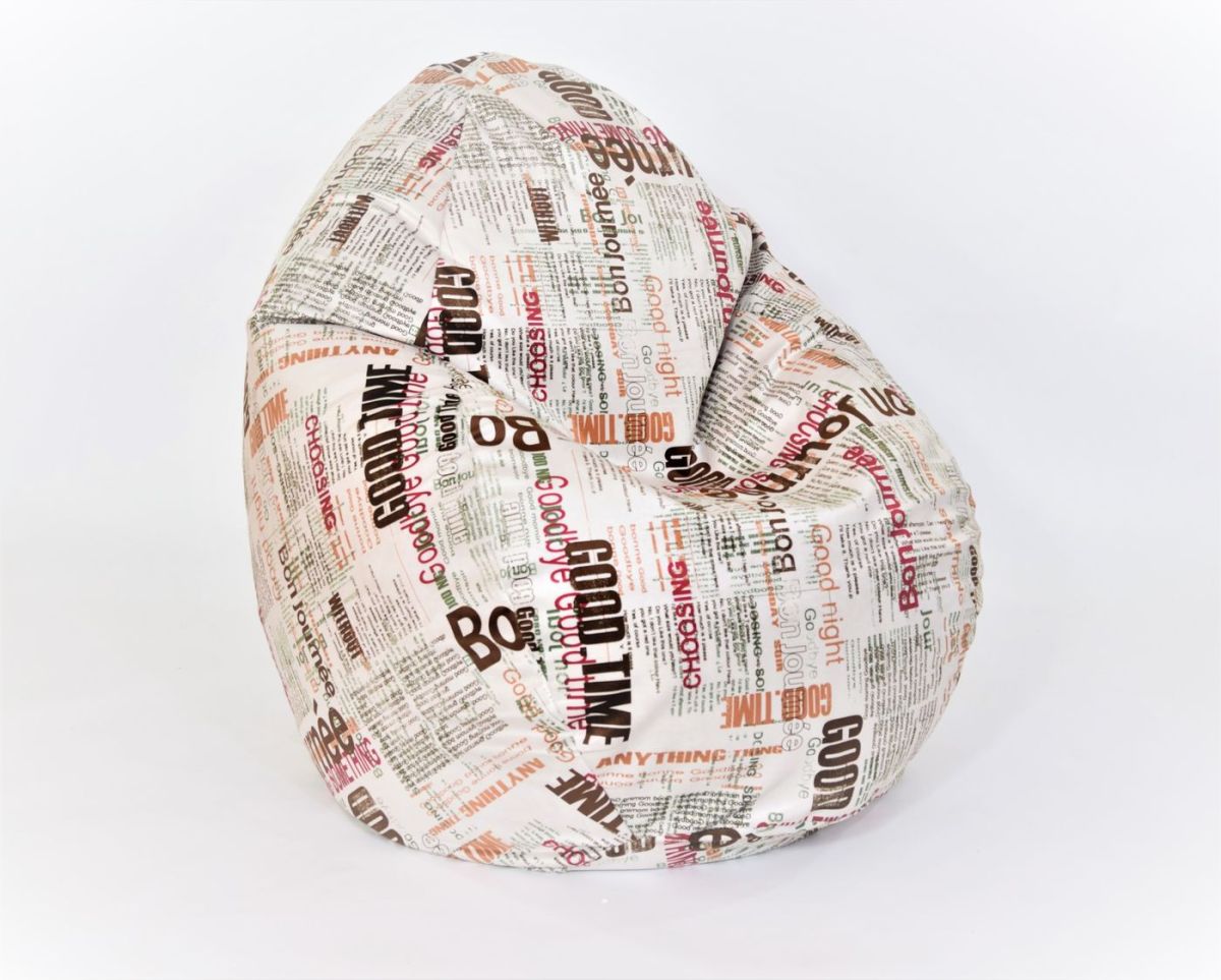 Кресло-мешок Макси (Велюр Принт 1) 100*h150 | фото 5