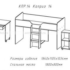 КАПРИЗ-14 Кровать 800 двухъярусная без рисунка | фото 2