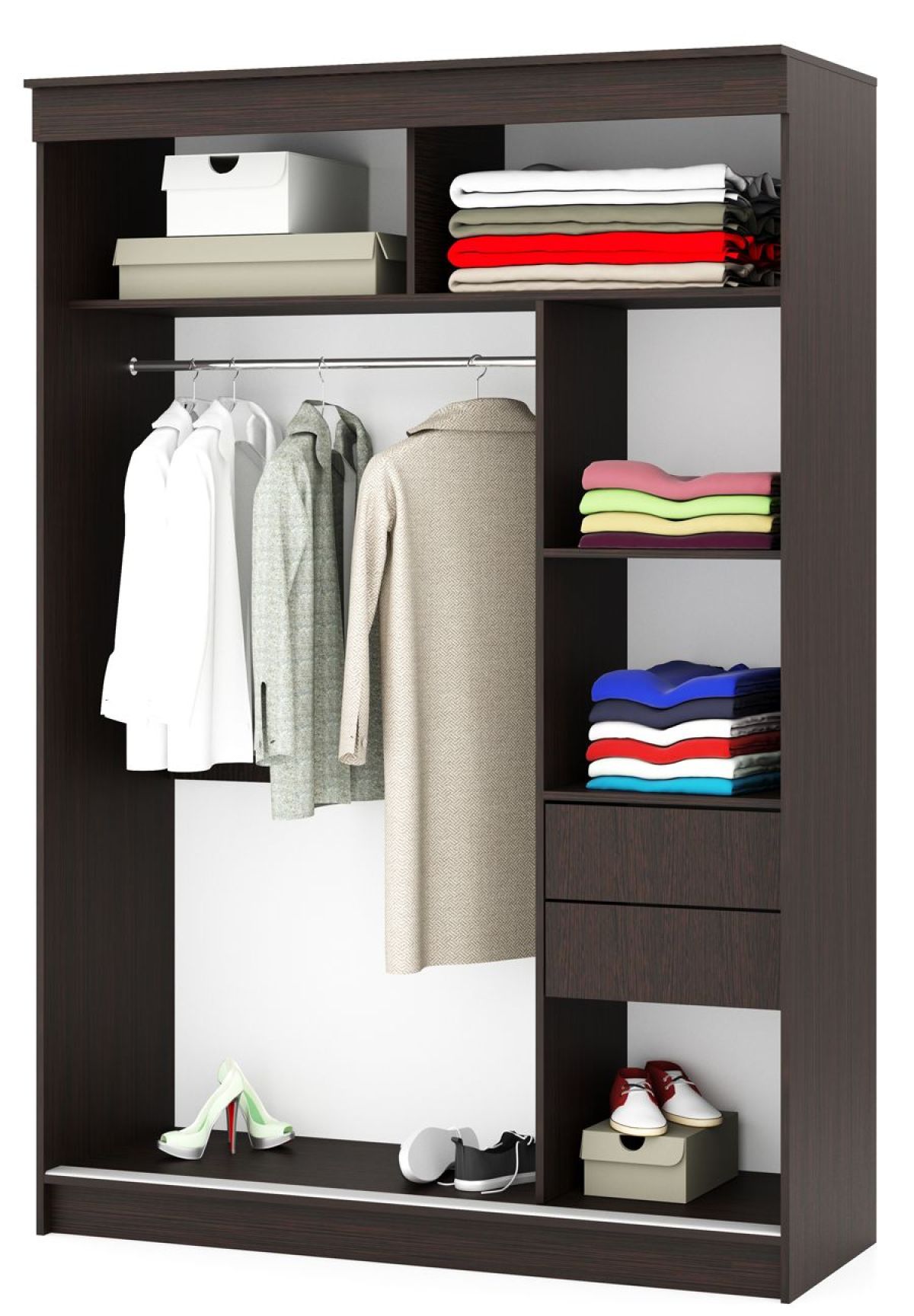 Шкаф-купе Фаворит 1.5 серия Альянс (Венге) | фото 2